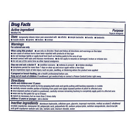 Icy Hot Medicated Patch - 10cm x 20cm - All Travel Sizes