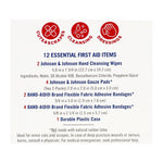 Johnson & Johnson First Aid Kit - 12 Piece Kit