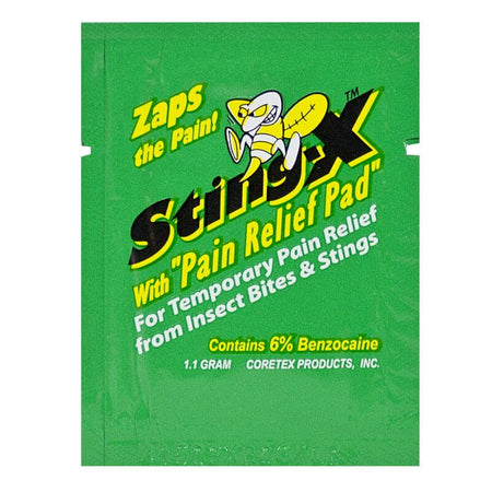 StingX Pain Relief Pad - 1.1g - All Travel Sizes