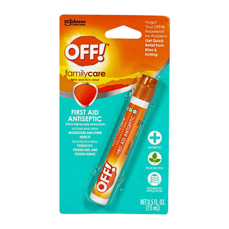 OFF Family Care First Aid Antiseptic Itch Relief Stick - 0.5 oz. - All Travel Sizes