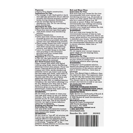 Bausch & Lomb Contact Lens Case - Card of 1 Pair - All Travel Sizes