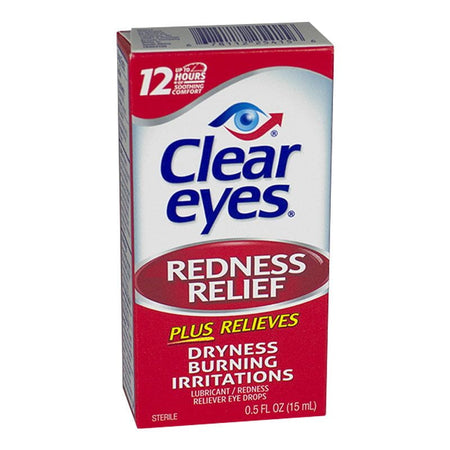 Clear Eyes 8 Hour Redness Relief Eye Drops - 0.5 oz. - All Travel Sizes