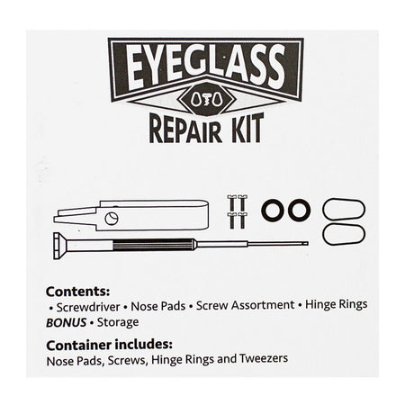 Eyeglass Repair Kit - Compact 3 Piece Kit - All Travel Sizes