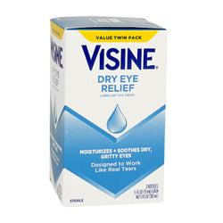 Visine Dry Eye Relief 0.5 oz, Twin Pack