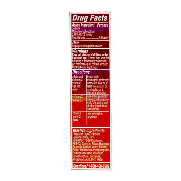 Back Of Colgate Toothpaste Colgate Toothpaste Tube Back
