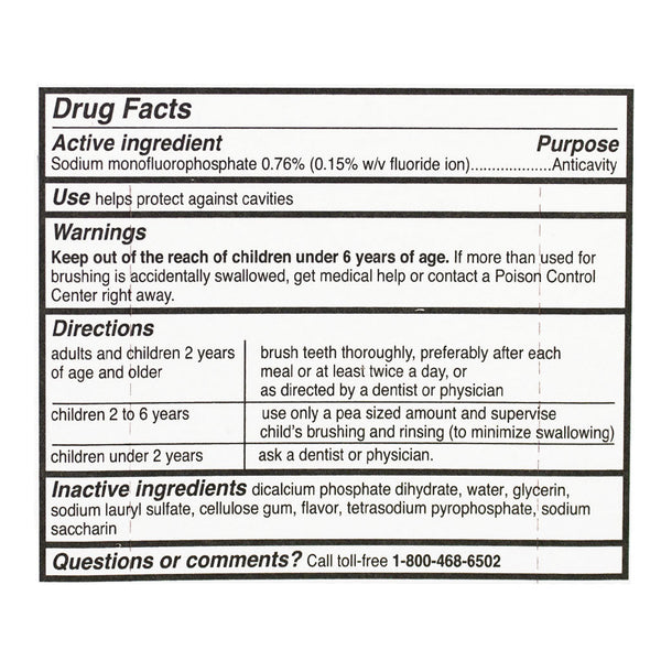 Colgate Regular Toothpaste - 0.85 oz. Carded