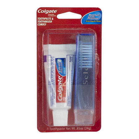 Colgate Paste & Travel Toothbrush - 0.85 oz. Carded - All Travel Sizes