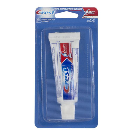 Crest Regular Toothpaste - 0.85 oz. Carded - All Travel Sizes
