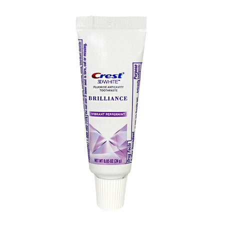 Crest 3D White Brilliance Toothpaste - 0.85 oz. Unboxed - All Travel Sizes