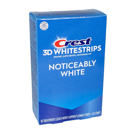 Crest 3D Whitestrips At - Home Teeth Whitening Kit - Box of 10 Treatments - All Travel Sizes