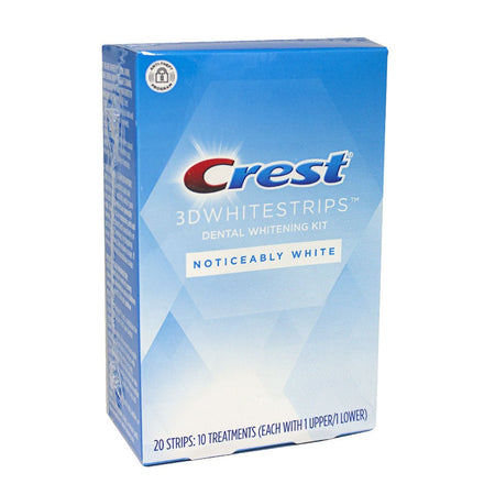 Crest 3D Whitestrips At - Home Teeth Whitening Kit - Box of 10 Treatments - All Travel Sizes
