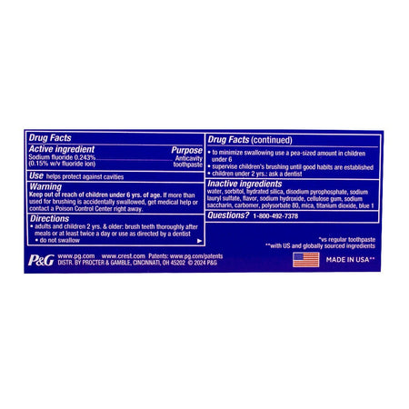 Crest 3D White Stain Eraser Toothpaste, Icy Clean Mint- 2.7 oz - All Travel Sizes