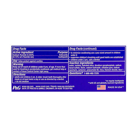 Crest 3D White Stain Eraser Toothpaste, Polishing Mint - 2.7 oz - All Travel Sizes