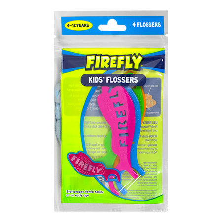 Firefly Kids' Flossers - Pack of 4 - All Travel Sizes