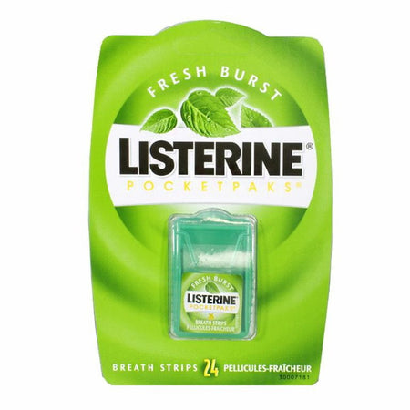 Listerine Freshburst PocketPaks Breath Strips - Pack of 24 - All Travel Sizes