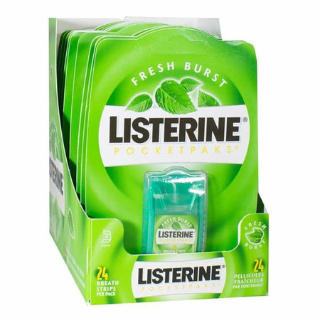 Listerine Freshburst PocketPaks Breath Strips - Pack of 24 - All Travel Sizes