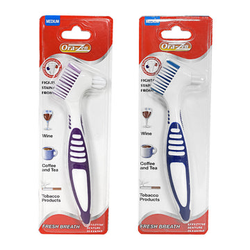 Ora-zen Denture Brush with Deep Cleaning Pick