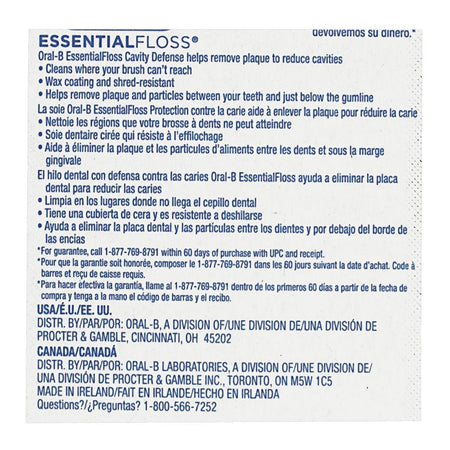 Oral - B Waxed Mint Floss - 54 yd. - All Travel Sizes