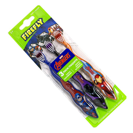 Firefly Marvel Avengers Soft Toothbrush 3 Pack - All Travel Sizes