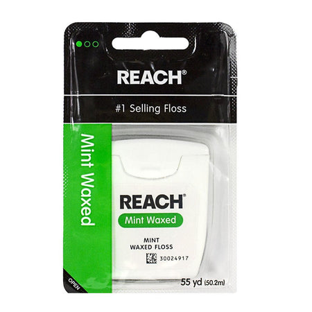 Reach Mint Waxed Dental Floss - 55 Yds. - All Travel Sizes