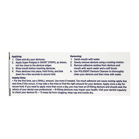 Super Poligrip Denture Adhesive Cream - 0.75 oz. - All Travel Sizes