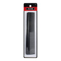 A black Ace dressing comb packaged in a clear plastic blister pack with a red and black card at the top.