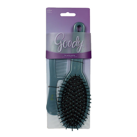 Goody Hairbrush & Comb Set - 8 in. Brush - All Travel Sizes