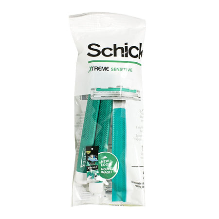 Schick Xtreme2 Razor Sensitive for Men - Pack of 2 - All Travel Sizes