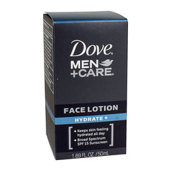Dove Men + Care Hydrate Face Lotion +SPF15 Sunscreen - 1.69oz.
