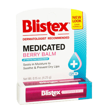 Blistex Medicated Berry Lip Balm SPF 15 - 0.15 oz. Tube