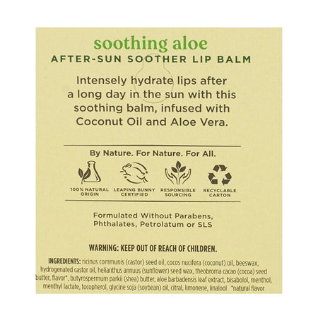 Burt's Bees After Sun Soother Lip Balm - 0.15 oz. - All Travel Sizes