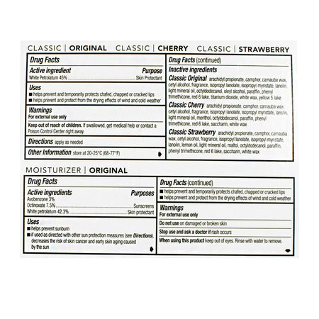 Chapstick Fishbowl Display - Bucket of 72 lip balm sticks - All Travel Sizes