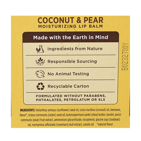 Burt's Bees Coconut & Pear Lip Balm - 0.15 oz. - All Travel Sizes