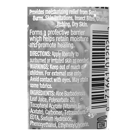 Fruit of the Earth 100% Aloe Vera Gel - 2 oz. - All Travel Sizes