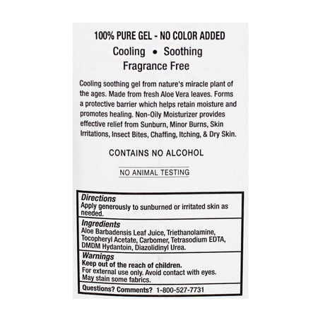 Fruit of The Earth 100% Aloe Gel - Carded 2 oz. - All Travel Sizes