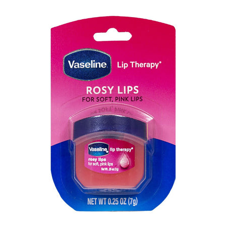 Vaseline Lip Therapy Rosy Lips - 0.25 oz. Jar - All Travel Sizes