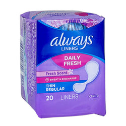 Always Thin Active Scented Liners - Pack of 20