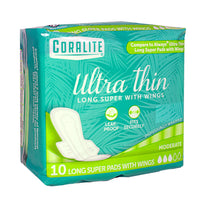 Coralite Ultra Thin Maxi Pads - Pack of 10