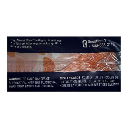 Always Ultra-Thin Overnight Pads with Wings- 6 ct - All Travel Sizes