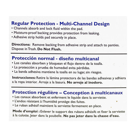 Maxithins Maxi Regular Pad - Box of 1 - All Travel Sizes