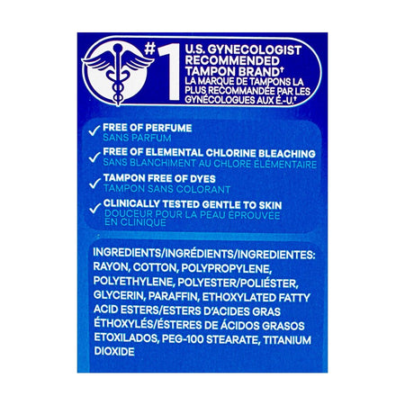 Tampax Pearl Tampons Regular Unscented - 18 ct. - All Travel Sizes