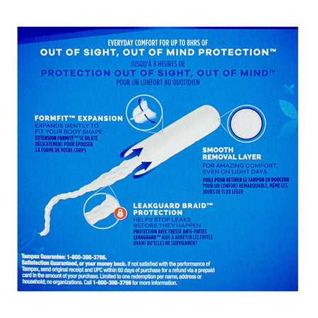 Tampax Pearl Tampons Super Unscented - 18 ct. - All Travel Sizes