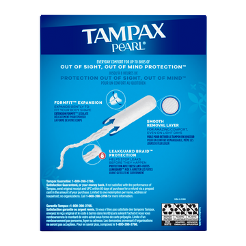 Tampax Pearl Tampons Super Unscented - 18 ct.