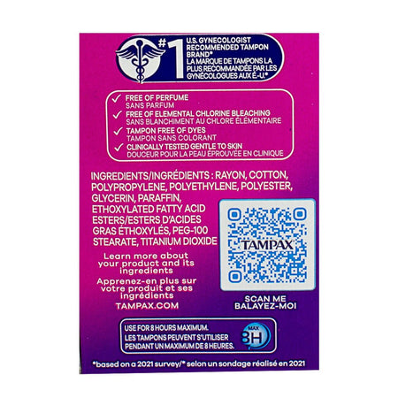 Tampax Pocket Radiant Tampons Super Unscented - 14 ct. - All Travel Sizes