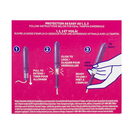 Tampax Pocket Radiant Tampons Regular Unscented - 14 ct. - All Travel Sizes