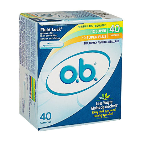 Ob 3pcs Set o.b. Multi-Pack ( 18 Regular/ 12 Super/ 10 Super Plus) - 40ct – All ...
