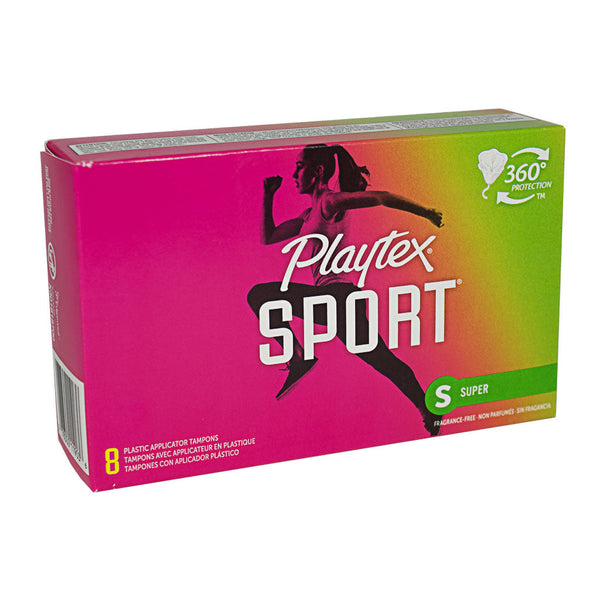 Playtex Sport Super Tampons - Box of 8 (Fragrance Free)