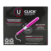 U By Kotex  Click Compact Tampons Super - Box of 16