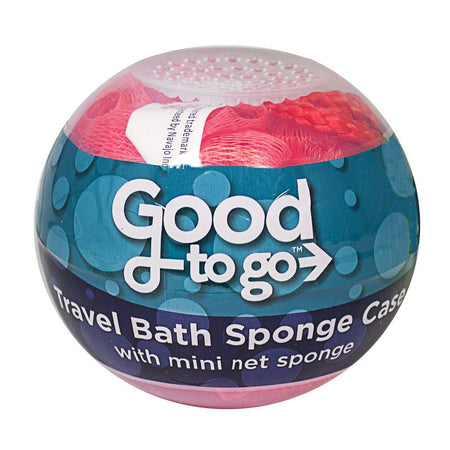 Good to Go Travel Bath Puff Loofah in Breathable Case - All Travel Sizes