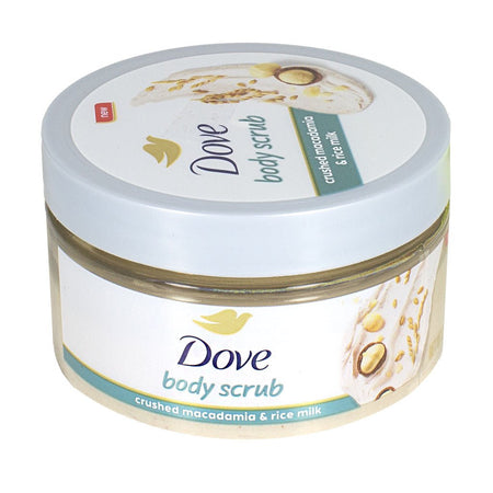 Dove Body Scrub Crushed Macadamia & Rice Milk - 3.5oz. - All Travel Sizes